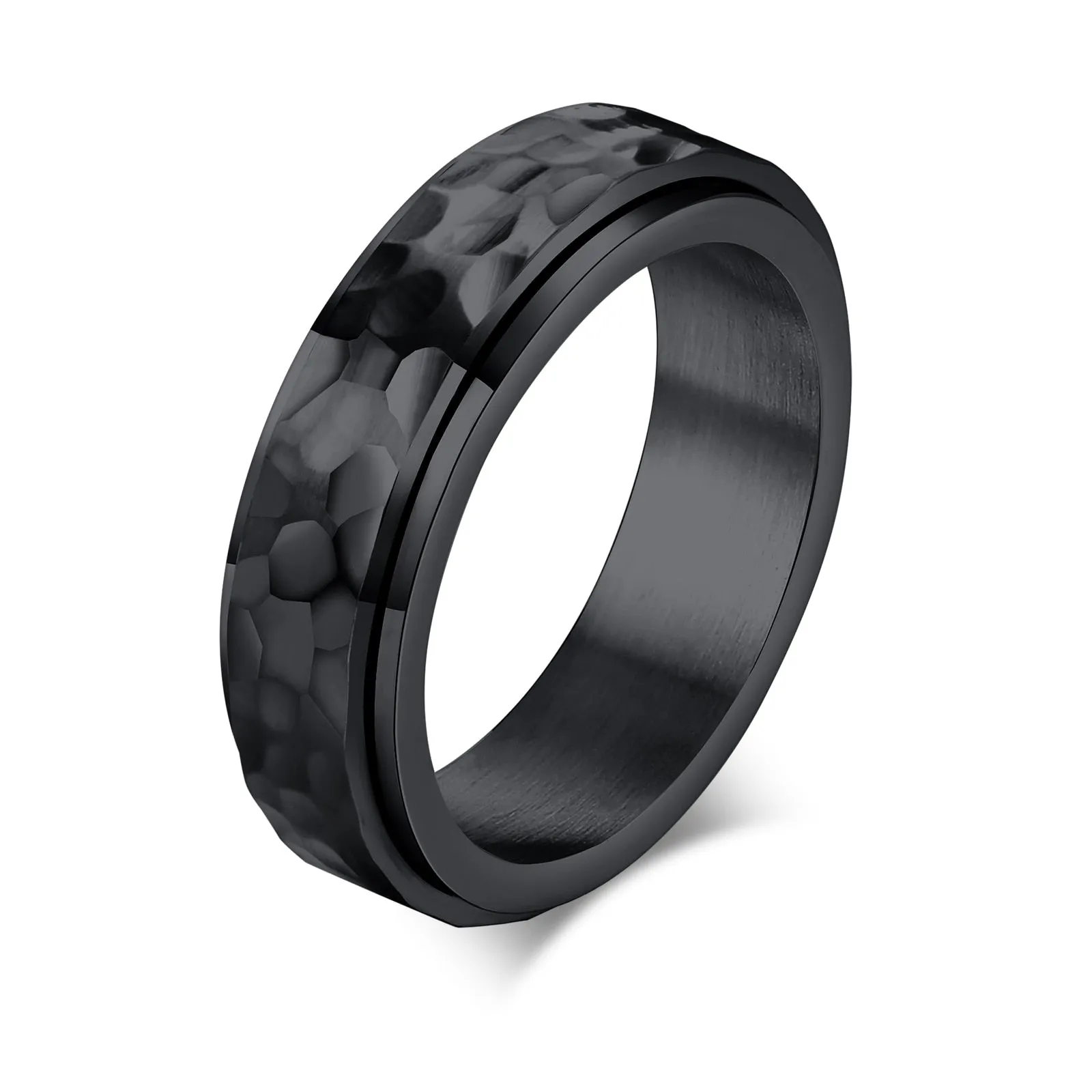 Hammered Spin Ring
