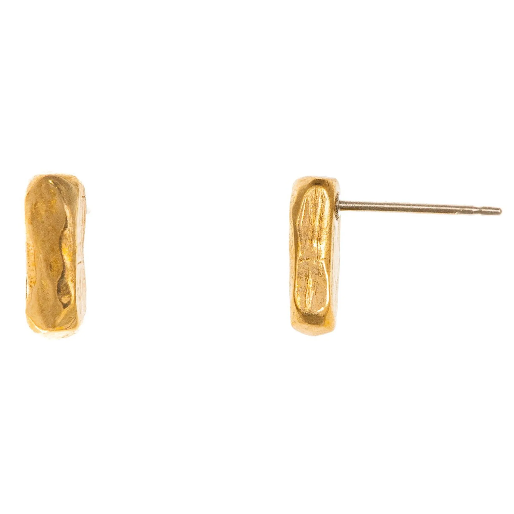 Line Earring - bronze