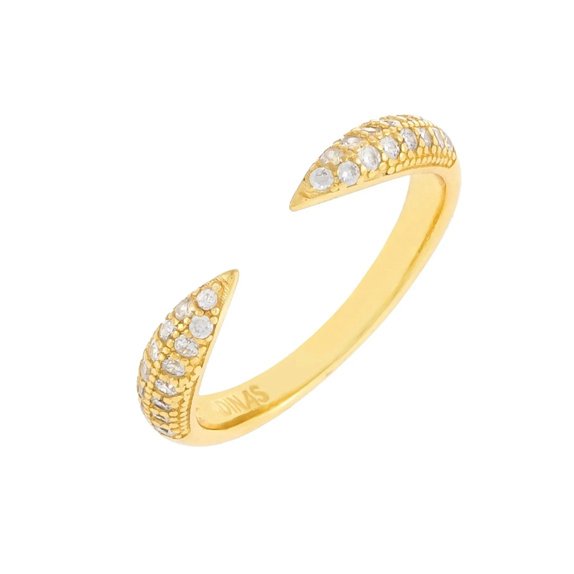 Pavé Open Claw Ring