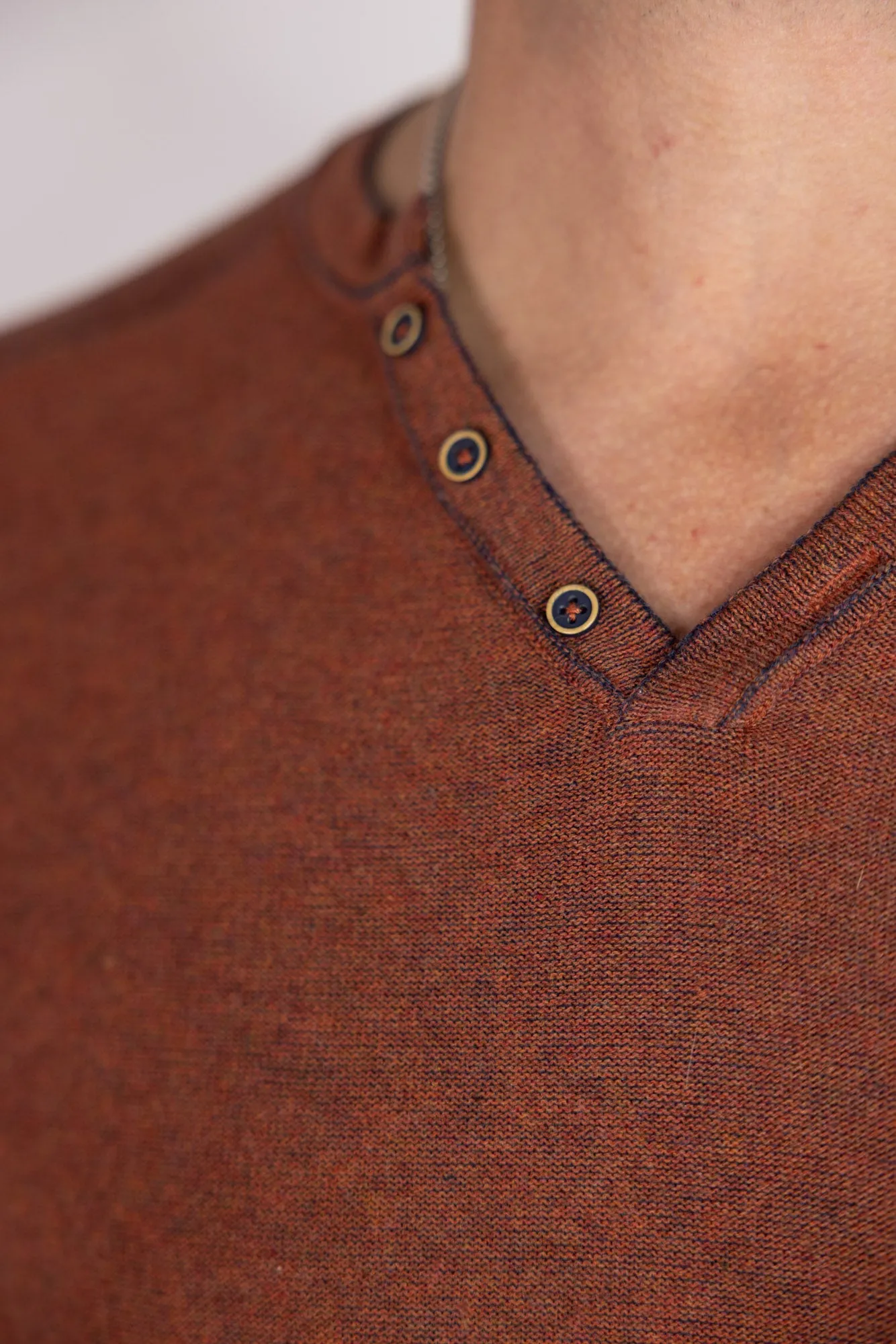 Raffi Nicholas Reversible Henley Sweater