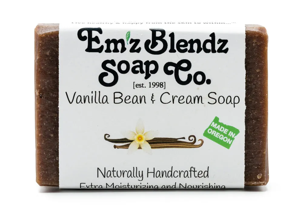 Vanilla Bean & Cream Soap Bar | Luxurious and Comforting Cleansing Bar