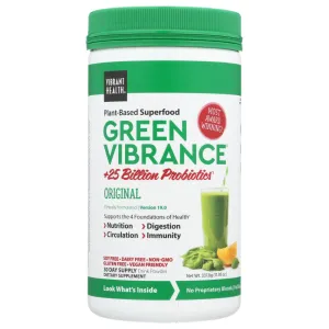 Vibrant Health - Green Vibrance, Plant-Based Superfood Powder - 30 Servings