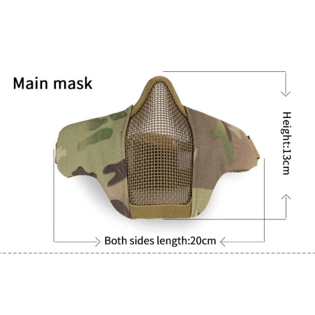 WST MINI Steel Mesh Mask, Children / Ladies - Ranger Green